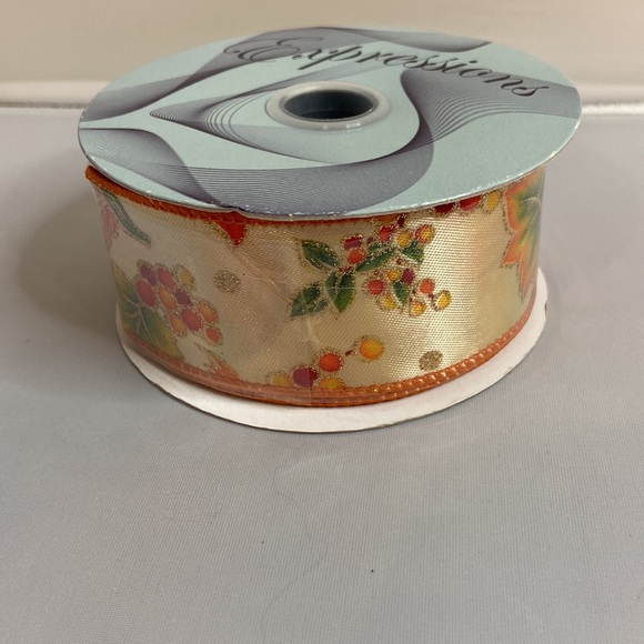 10 Yards of Expressions Fall Wired Ribbon - Picture 6 of 7